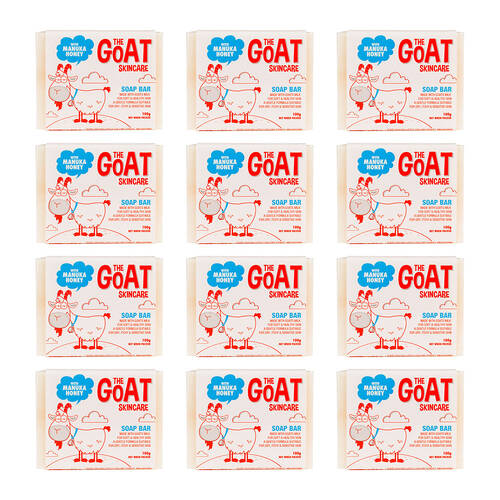 12PK The Goat Skincare Body Soap w/ Manuka Honey 100g For Sensitive Skin