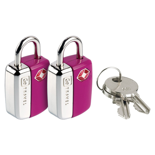 2pc Go Travel Travel Sentry TSA Key Padlocks Assorted