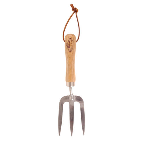 Esschert Design Stainless Steel Hand Fork Gardening Tool 29.9cm Natural