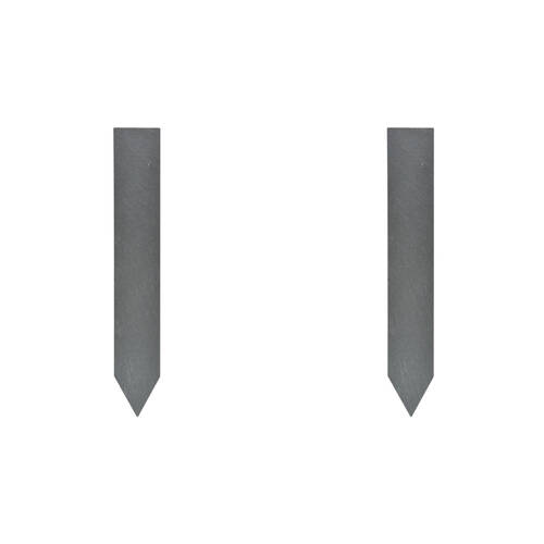 2x 6pc Esschert Design Plant Label Marker Slate Garden Accessory Anthracite