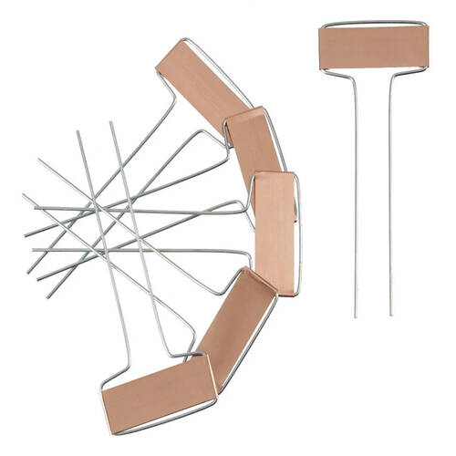 6pc Esschert Design Plant Label Markers Copper Garden Outdoor 15.5cm