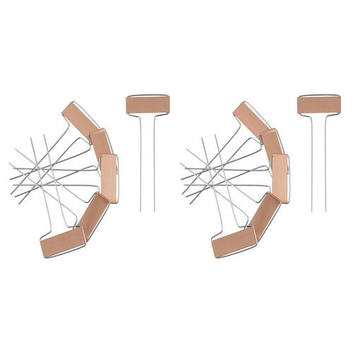 2x 6pc Esschert Design Plant Label Markers Copper Garden Accessory 15.5cm