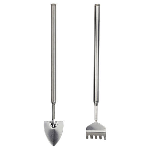 2pc Esschert Design Extendable Terrarium Tool Set Outdoor Garden Silver