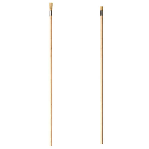 2PK Esschert Design Long Terrarium Brush w/ Wooden Handle 78cm Natural