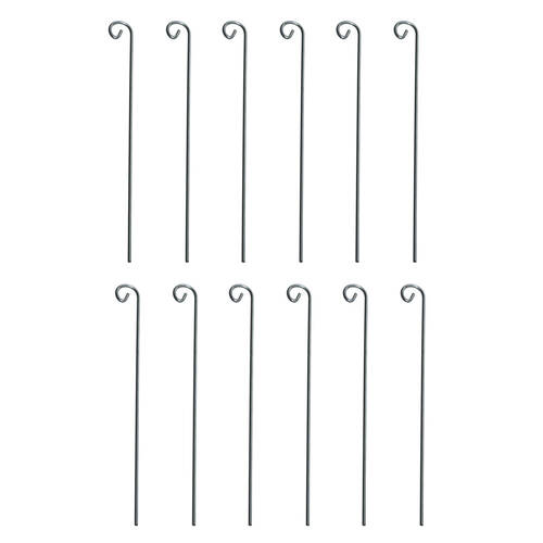12PK Esschert Design Metal Plant Label Holder 36cm Silver