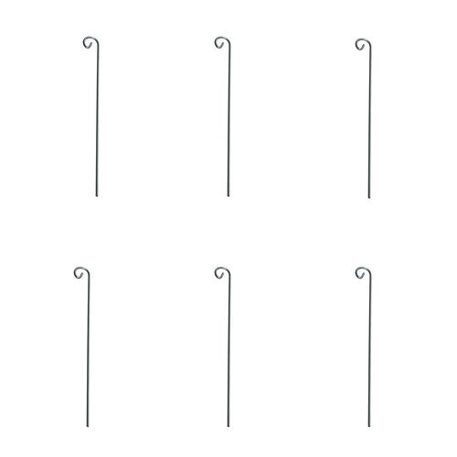 6PK Esschert Design Metal Plant Label Holder 36cm Silver