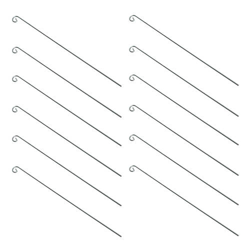 12PK Esschert Design Holder For Plant Label Slate Large 56cm Silver