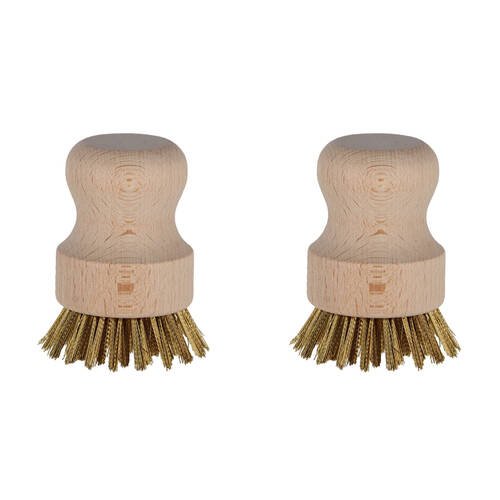 2PK Esschert Design Barbecue Wood Brush Outdoor Camping BBQ 7.5cm Natural