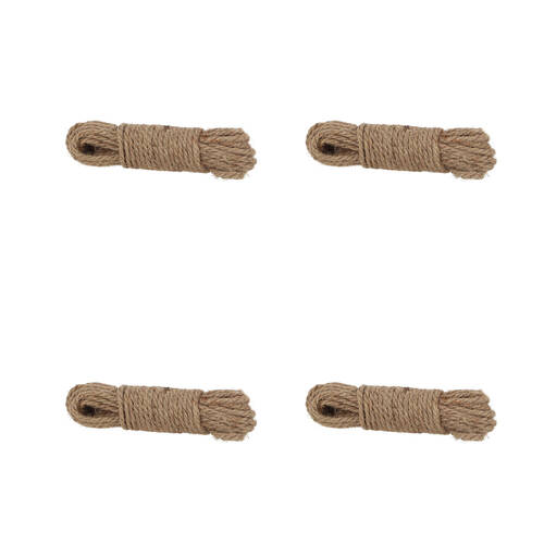 4PK Esschert Design Jute Garden Rope Outdoor Decor 19.5cm Brown