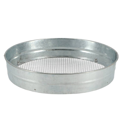 Esschert Design Galvanized Steel Sieve Garden/Outdoor Decor 36.6cm Silver