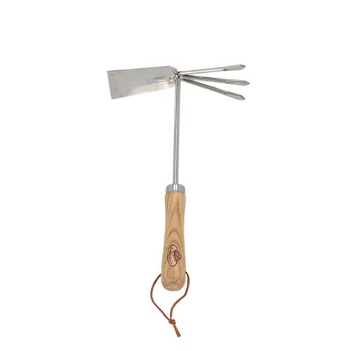 Esschert Design Stainless Steel Double Garden Hoe Gardening Natural