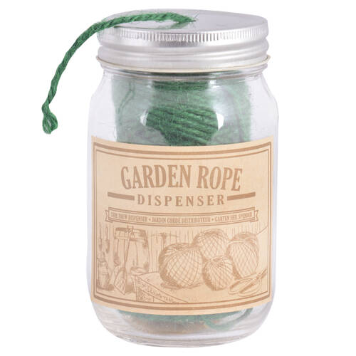 Esschert Design Garden Rope w/ Jar Dispenser Tools & Gardening Organiser