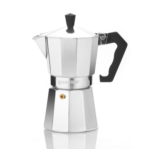 Guzzini Romeo 180ml Moka Espresso Coffee Maker Aluminium Stovetop Percolator