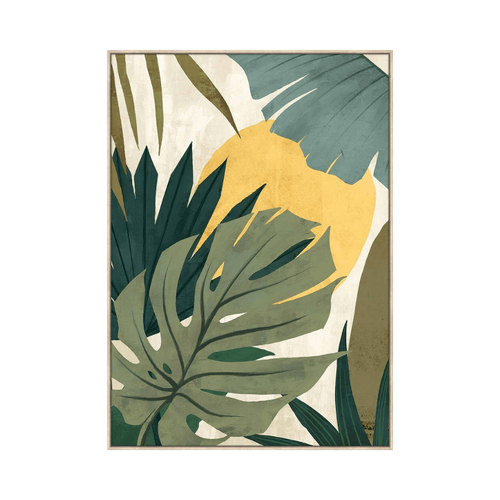 Rayell 60x90cm Framed Premium Artwork Canvas Wall Art - Tropical Evening