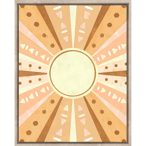 Rayell 40x60cm Framed Artwork Canvas Wall Art - The Mighty Sun