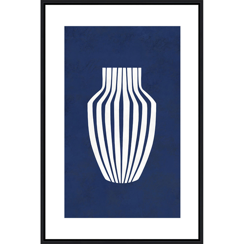 Rayell 90cm Framed Canvas Artwork Vienna Vase 2 - Black