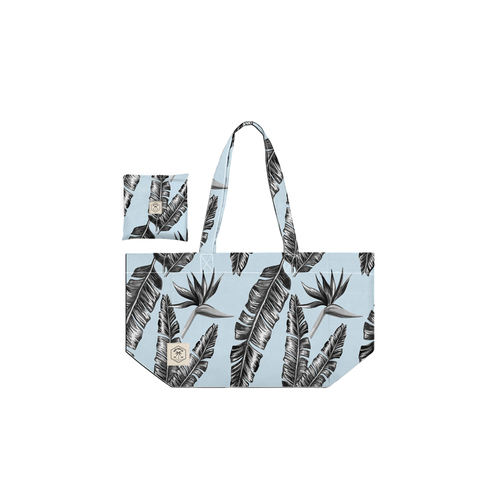Good Vibes Everyday Eco Folding Tote Bag Sorrento Palm 34x38x20cm