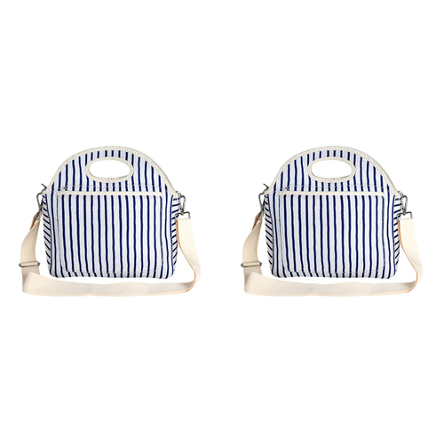 2PK Good Vibes Neoprene Lunch Bag 30x30x15cm Mediterranean