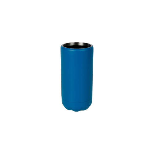 Good Vibes Can Cooler Dbl Walld Ss Skinny 14.5x7cm Peacock Blue