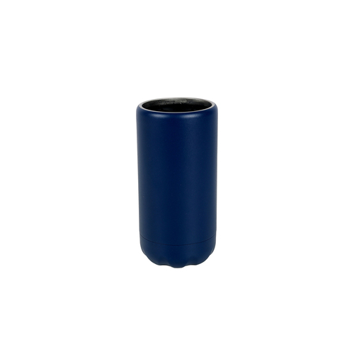 Good Vibes Can Cooler Dbl Walld Ss Skinny 14.5x7cm Indigo