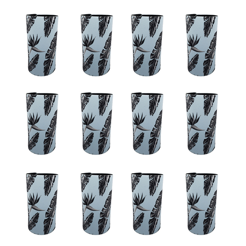 12PK Good Vibes Can Cooler Skinny 6.5x12cm Sorrento Palm