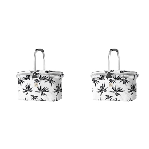 2PK Good Vibes Market Cooler Bag Havana Print 46x25x26cm