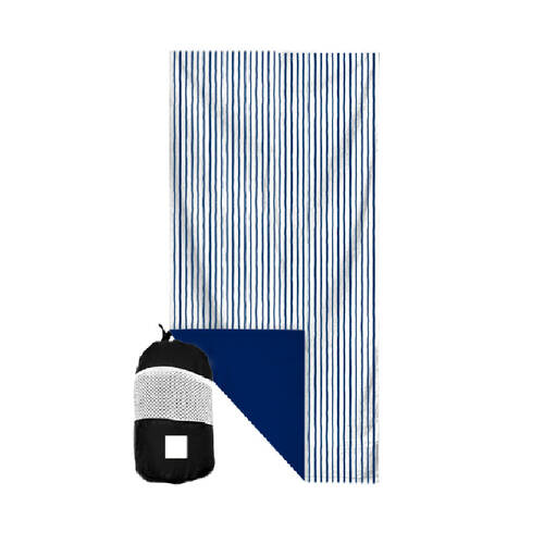 Good Vibes Eco Microfibre Beach Towel Quick Dry Mediterranean 160x90cm