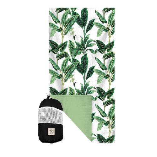 Good Vibes Eco Microfibre Beach Towel Quick Dry Botanical 160x90cm