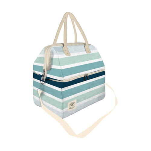 Good Vibes Premium Insulated Picnic Cooler Bag Ocean Tide 40x34x26cm