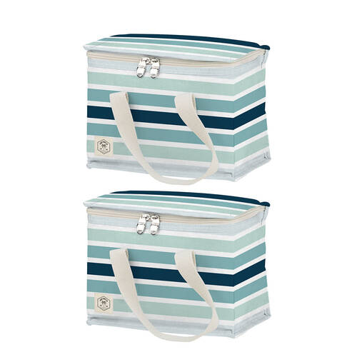 2PK Good Vibes Premium Insulated Lunch Bag Ocean Tide 20x25x20cm