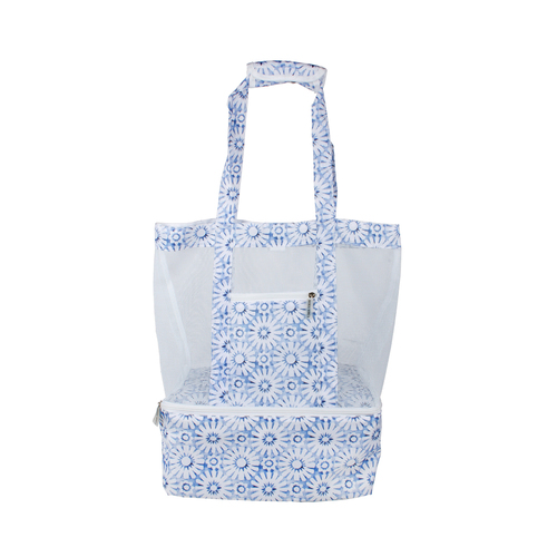 Good Vibes 46cm Cooler Bag Beach/Pool Food Storage Indigo Waters