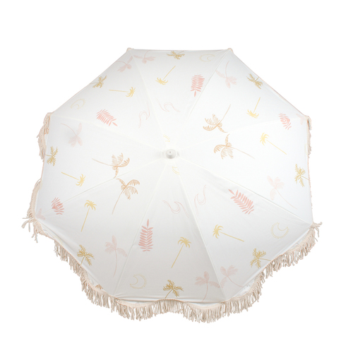 Good Vibes Luxe 200cm UV50 Beach Umbrella w/ Carry Bag - Coco & Waves