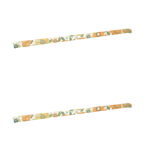 2x Good Vibes 140x6.5cm Swimming Pool Noodle Floater Kids 6y+ 70S Floral