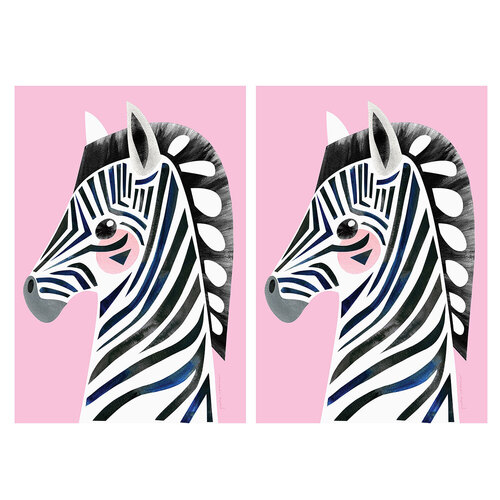 2PK Maxwell & Williams Pete Cromer Wildlife 50x70cm Tea Towel Zebra