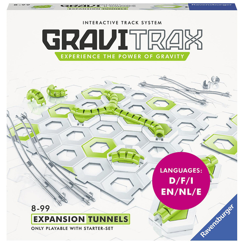 GraviTrax Expansion Tunnels Marble Run Kids/Family STEM Toy 8y+