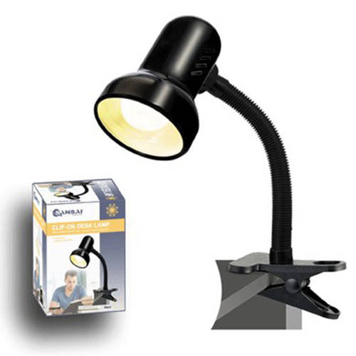 Sansai Black Clip On Desk Lamp