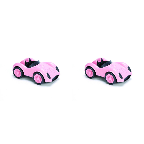 2PK Green Toys Race Car Pink Kids/Childrens Toy Vehicle Playset 1+