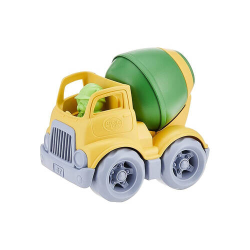 Green Toys Construction Mixer Truck Recycled Kids Vehicle Green/Yellow