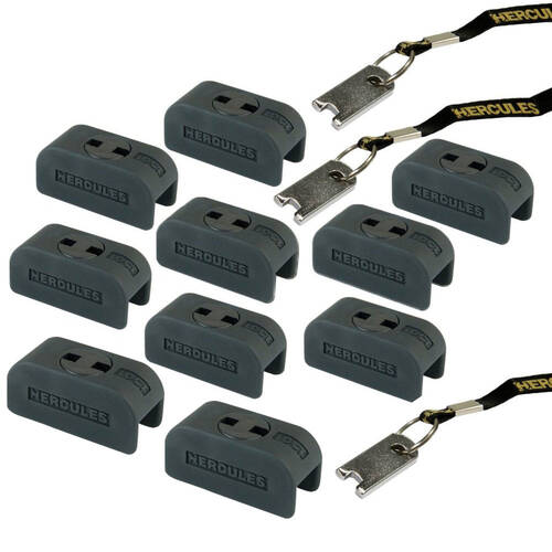 10pc Hercules Guitar Hanger Safety Lock w/ 3 Keys