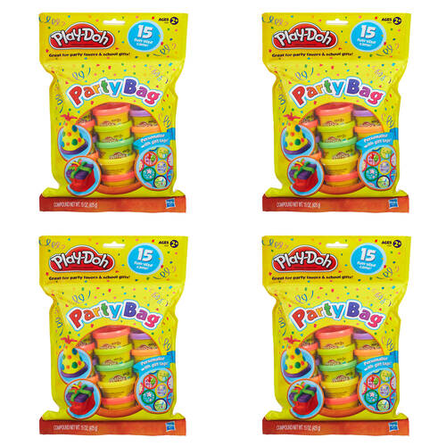 4PK Hasbro Play-Doh Party Bag Edition Children's Modelling Set 24M+