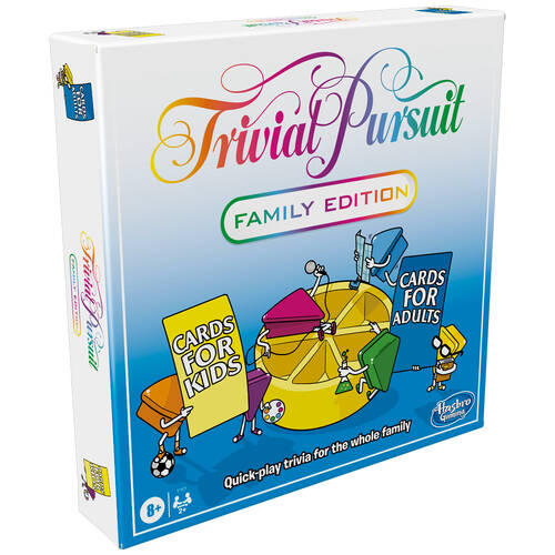 Hasbro Quick-Play Trivial Pusuit Family Edition Board Game 8Y+