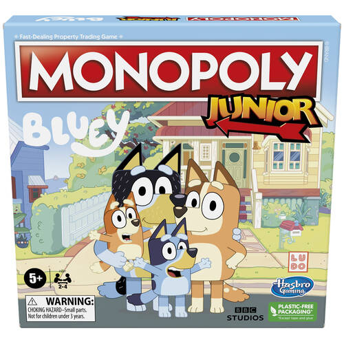 Hasbro Bluey and Friends Monopoly Junior Family Board Game 5Y+