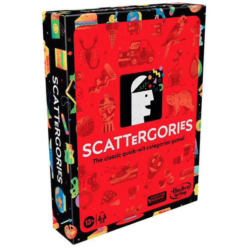 Hasbro Scattergories Classic Family and Friends Strategic Board Game 13Y+