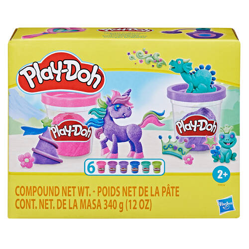 6pc Hasbro Play-Doh Sparkle Collection Children's Modelling Set 3Y+