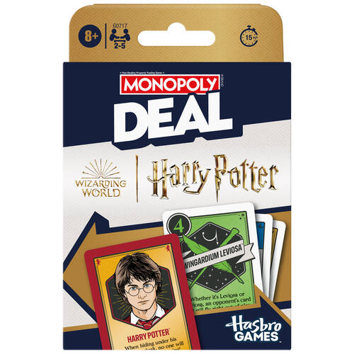 Hasbro Monopoly Deal Harry Potter Edition Family Card Game 6+