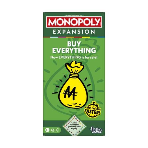 Monopoly Buy Everything Expansion Pack Compatible W/ Classic Game