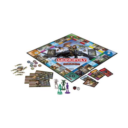 Monopoly Family/Kids How To Train Your Dragon Edition 8y+ Board Game