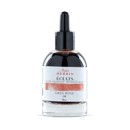 Herbin Eclats Intense Watercolour Ink w/ Dropper 50ml Pink Sandstone