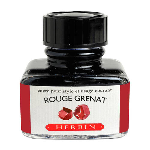 Herbin Writing & Drawing Water-Based Natural Dyes Ink 30ml Garnet Red