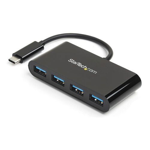 4 Port USB C Hub - USB-C to 4x A - USB 3.0 Hub - Bus Power